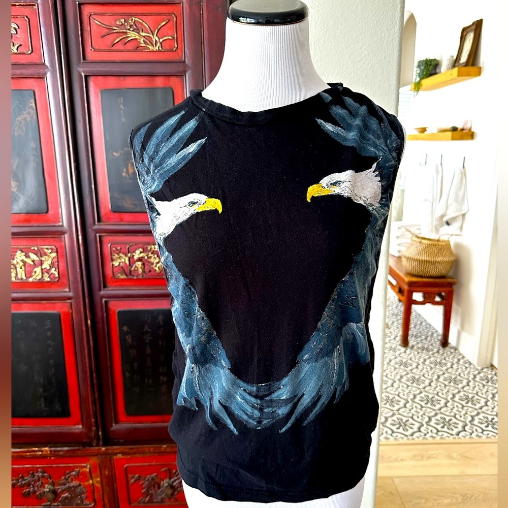 Truly Madly Deeply Two Eagle Tank Top Size S